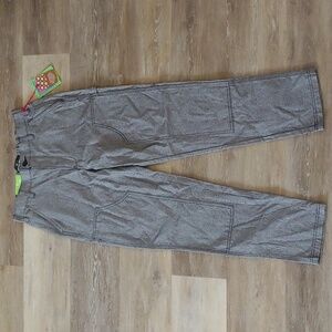 NWT Houston White Straight Leg Carpenter Pants Black Grey Size S